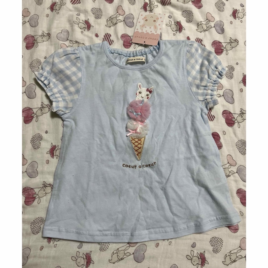 coeur a coeur(クーラクール)のクーラクール　Tシャツ　100 新品 キッズ/ベビー/マタニティのキッズ服女の子用(90cm~)(Tシャツ/カットソー)の商品写真