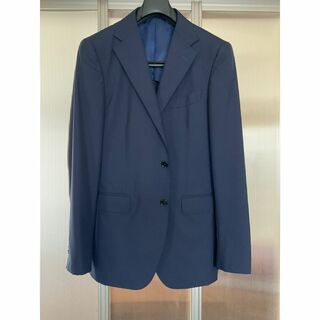 ビームスエフ(BEAMS F)のビームスＦ ネイビー 3ボタンスーツ 50 L～LL 日本製 ネクタイ付(セットアップ)