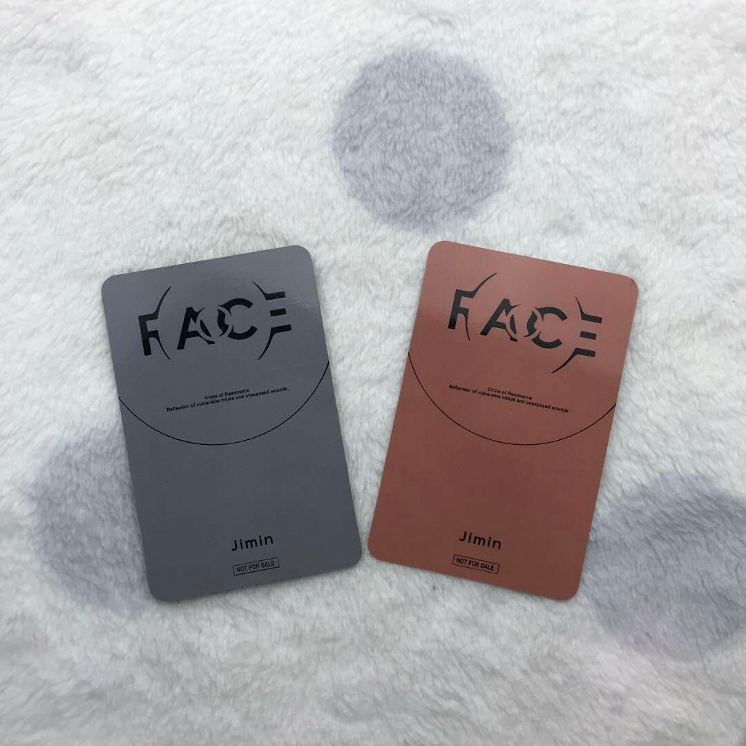 BTS jimin トレカ 2枚 FACE エンタメ/ホビーのタレントグッズ(アイドルグッズ)の商品写真