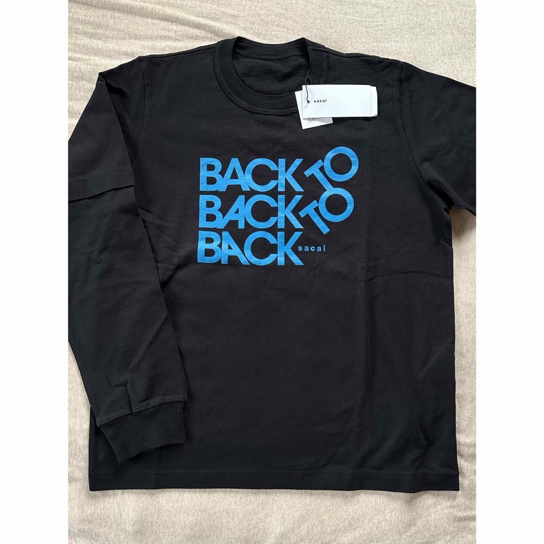 sacai(サカイ)の黒2新品 sacai サカイ メンズ BACK レイヤード ロング Tシャツ  メンズのトップス(スウェット)の商品写真