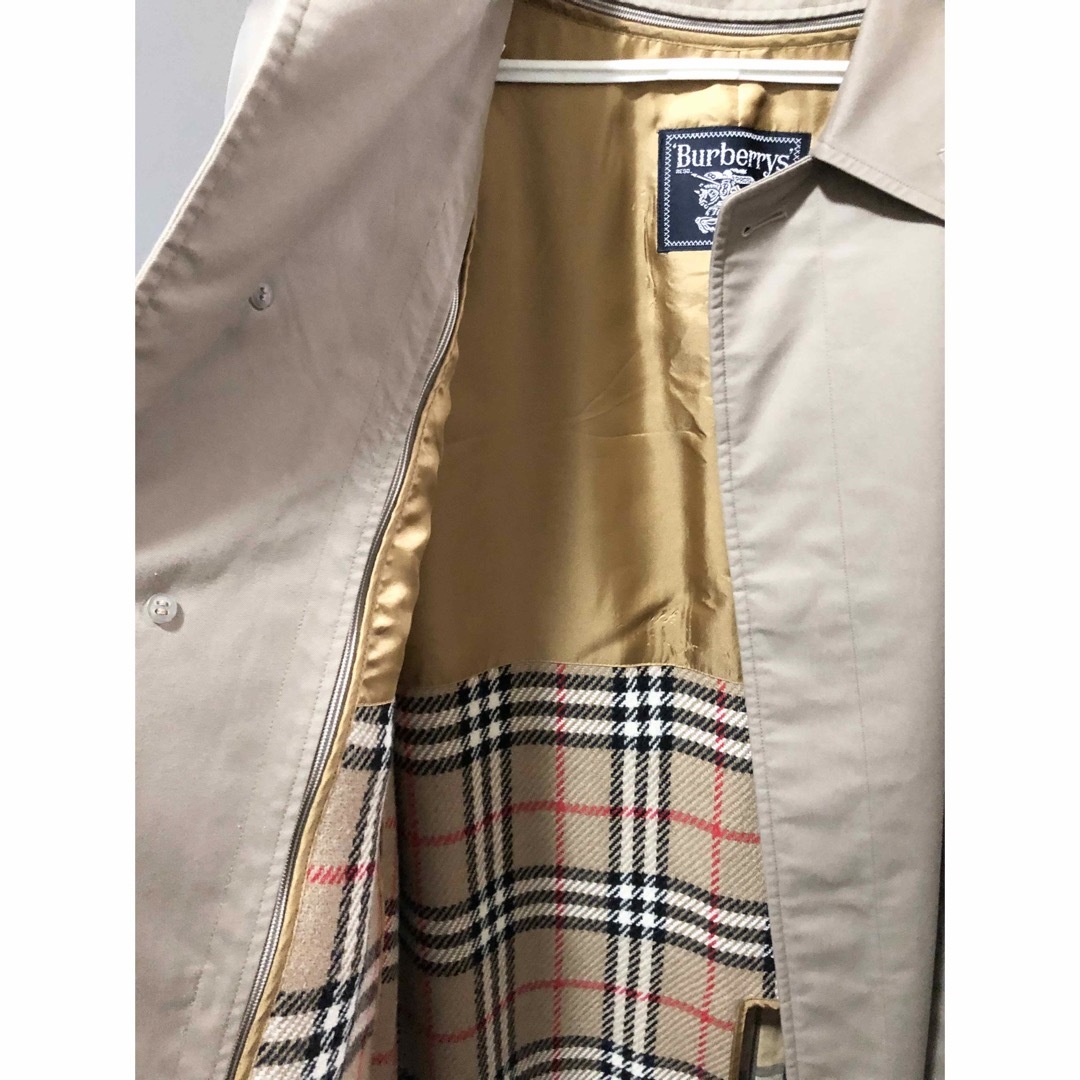 BURBERRY(バーバリー)の美品☆バーバリー ステンカラーコート ライナー付 ノバチェック メンズ M メンズのジャケット/アウター(ステンカラーコート)の商品写真