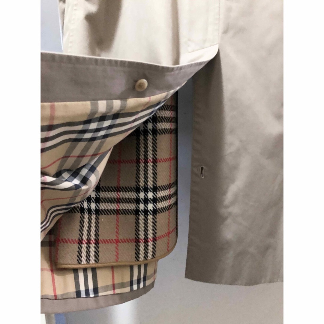 BURBERRY(バーバリー)の美品☆バーバリー ステンカラーコート ライナー付 ノバチェック メンズ M メンズのジャケット/アウター(ステンカラーコート)の商品写真