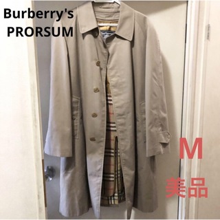 BURBERRY - 美品☆バーバリー ステンカラーコート ライナー付 ノバチェック メンズ M