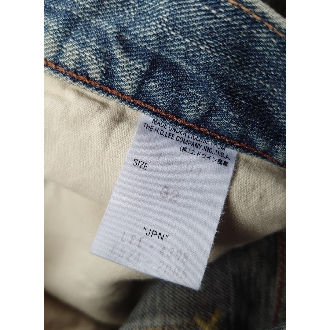 Lee(リー)の送料込み　LEE 101 ライダース　ユーズド加工　デニム　32 メンズのパンツ(デニム/ジーンズ)の商品写真