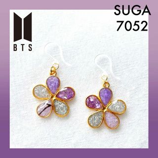 BTSイメージ ピアス 7052 (ユンギ)透明フック(アイドルグッズ)