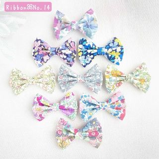 【RibbonꕤNo.14】リバティ花柄リボン♥全9種類♥¥250~¥350(ファッション雑貨)