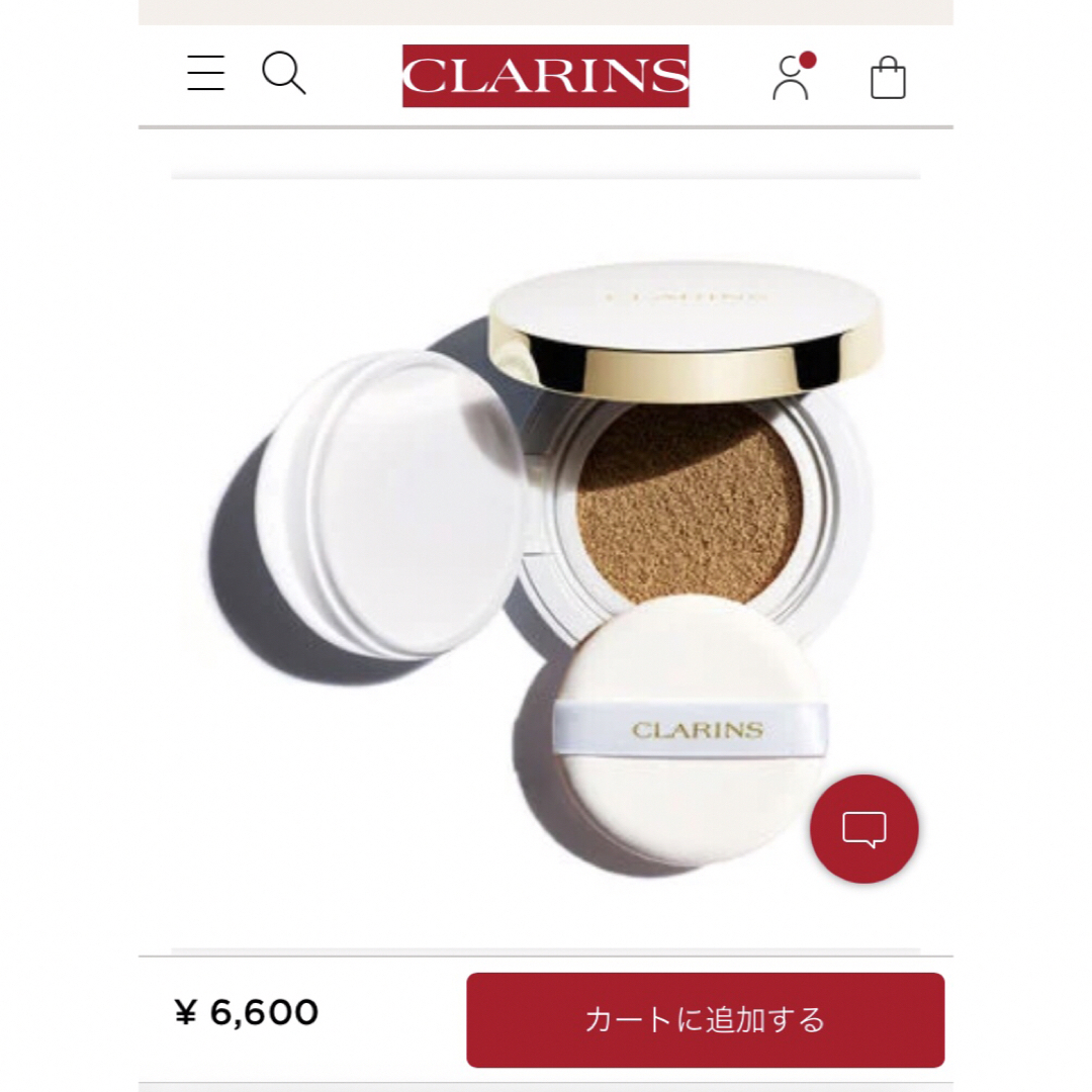 CLARINS(クラランス)の【新品送無❗️】クラランス CLARINS paris クッションファンデ105 コスメ/美容のベースメイク/化粧品(ファンデーション)の商品写真