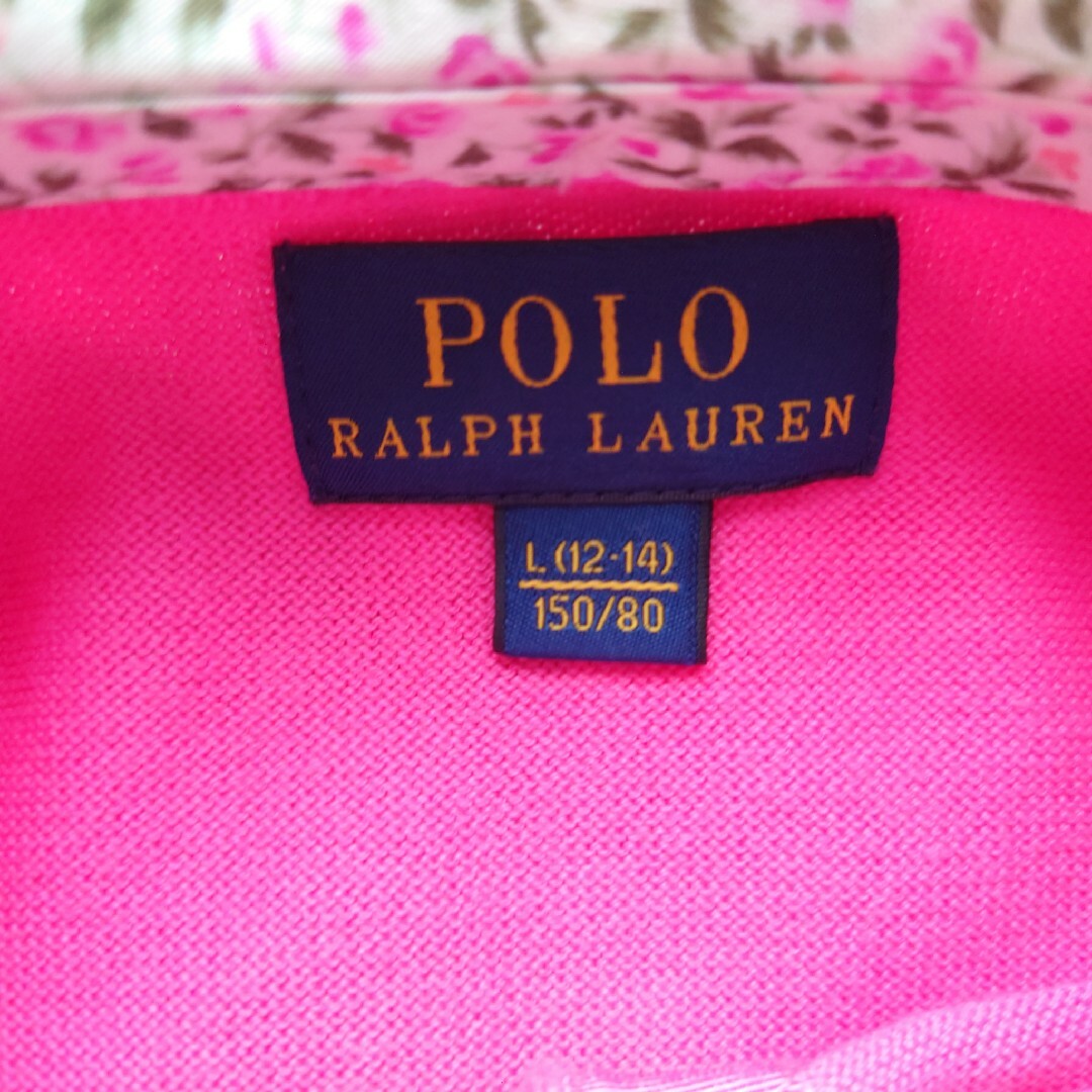 Ralph Lauren(ラルフローレン)のラルフローレン　コットンカーディガン　襟付き　花柄 キッズ/ベビー/マタニティのキッズ服女の子用(90cm~)(カーディガン)の商品写真