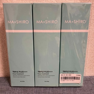マシロ(MA・SHIRO)の未開封　3個セット　マシロトリプルプラス フェイストリートメント 200g(洗顔料)