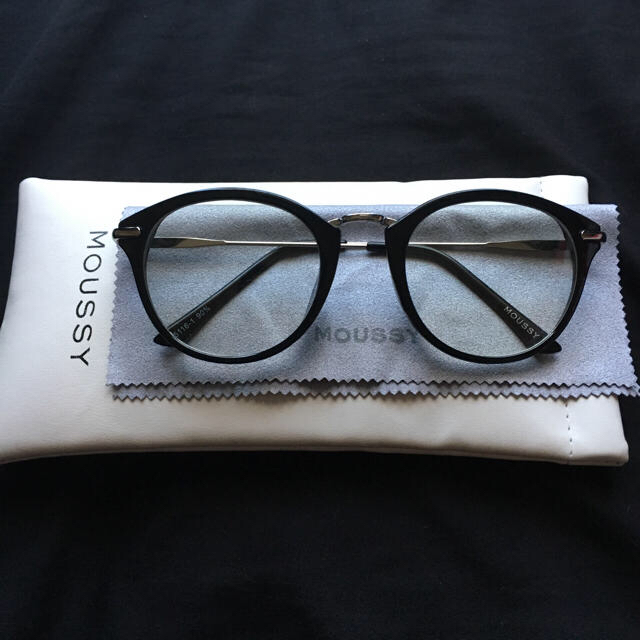 moussy(マウジー)のMOUSSY  ダテメガネ  BLACK レディースのファッション小物(サングラス/メガネ)の商品写真