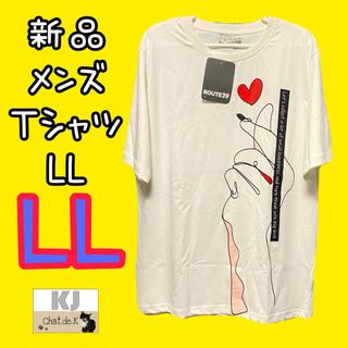 【新品】メンズ Tシャツ LL(Tシャツ/カットソー(半袖/袖なし))