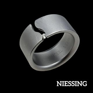 R様 NIESSING リング 25号 メンズ STEEL ストーン(リング(指輪))