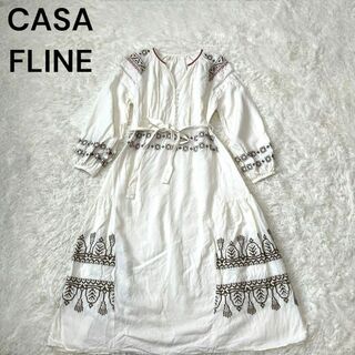 カーサフライン(CASA FLINE)のCASA カーサフライン　刺繍　ネイティブ　ワンピース(ロングワンピース/マキシワンピース)