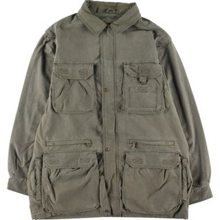 エディーバウアー(Eddie Bauer)の古着 80~90年代 エディーバウアー Eddie Bauer 黒タグ 2WAY フィッシングジャケット メンズL ヴィンテージ /eaa426786(その他)