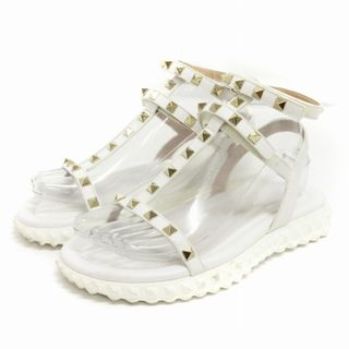 valentino garavani - ヴァレンティノ ガラヴァーニ サンダル ロックスタッズ 白 35 22.5cm位