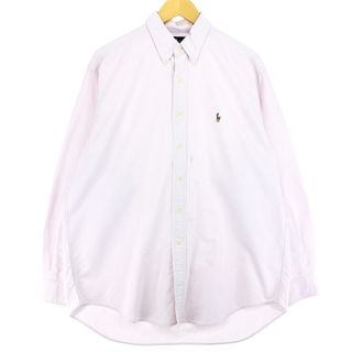 ラルフローレン(Ralph Lauren)の古着 ラルフローレン Ralph Lauren BLAKE 長袖 ボタンダウンストライプシャツ メンズL /eaa431947(シャツ)