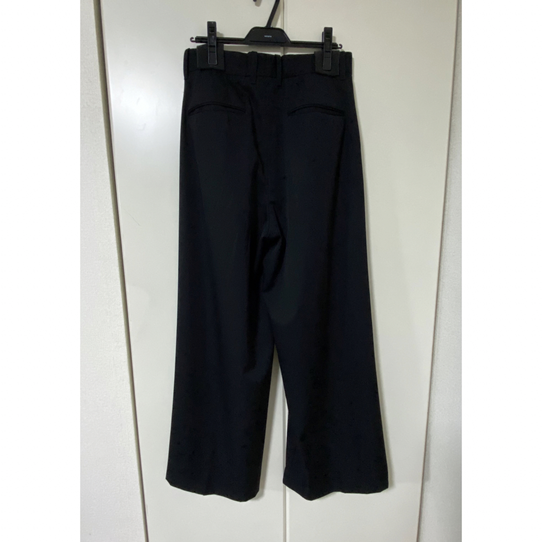 stein extra wide trousers　M 黒　ワイドスラックス