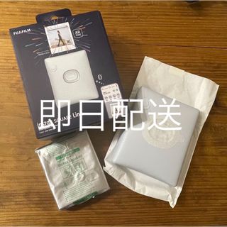 フジフイルム(富士フイルム)のinstax square Link チェキ 本体+詰め替え1パック(フィルムカメラ)