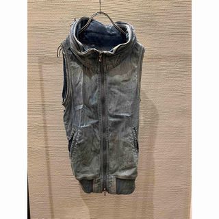 goa - 00s goa bono denim vest gimmick hoodie