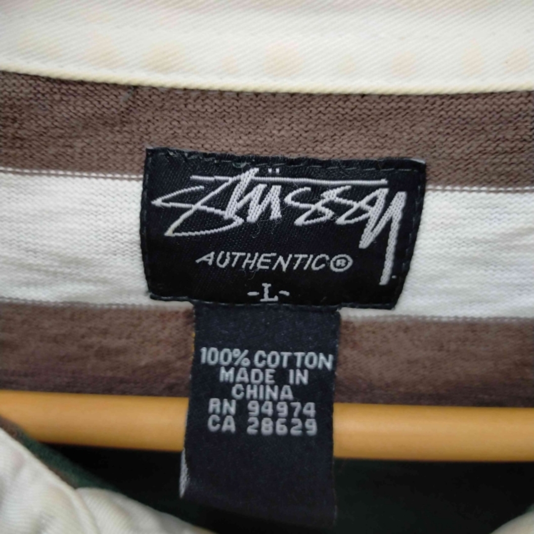 STUSSY(ステューシー)のStussy(ステューシー) エンブレムワッペン付きラガーシャツ メンズ メンズのトップス(ポロシャツ)の商品写真