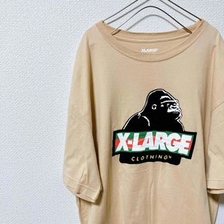 エクストララージ(XLARGE)のXLARGE エクストララージ 半袖 ベージュ スケボー ストリート XL(Tシャツ/カットソー(半袖/袖なし))