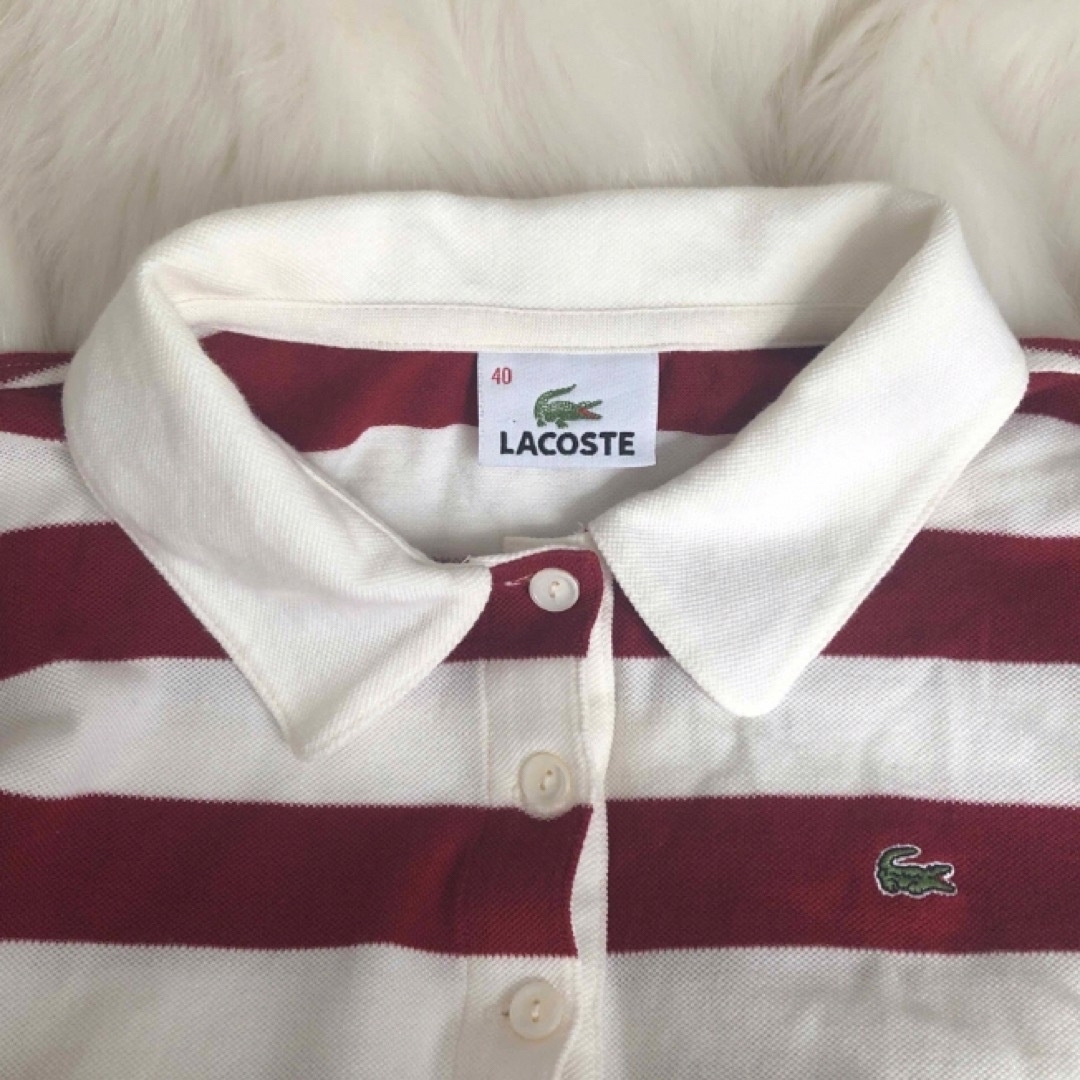 Lochie(ロキエ)のLACOSTE border tops 🍎 レディースのトップス(カットソー(半袖/袖なし))の商品写真