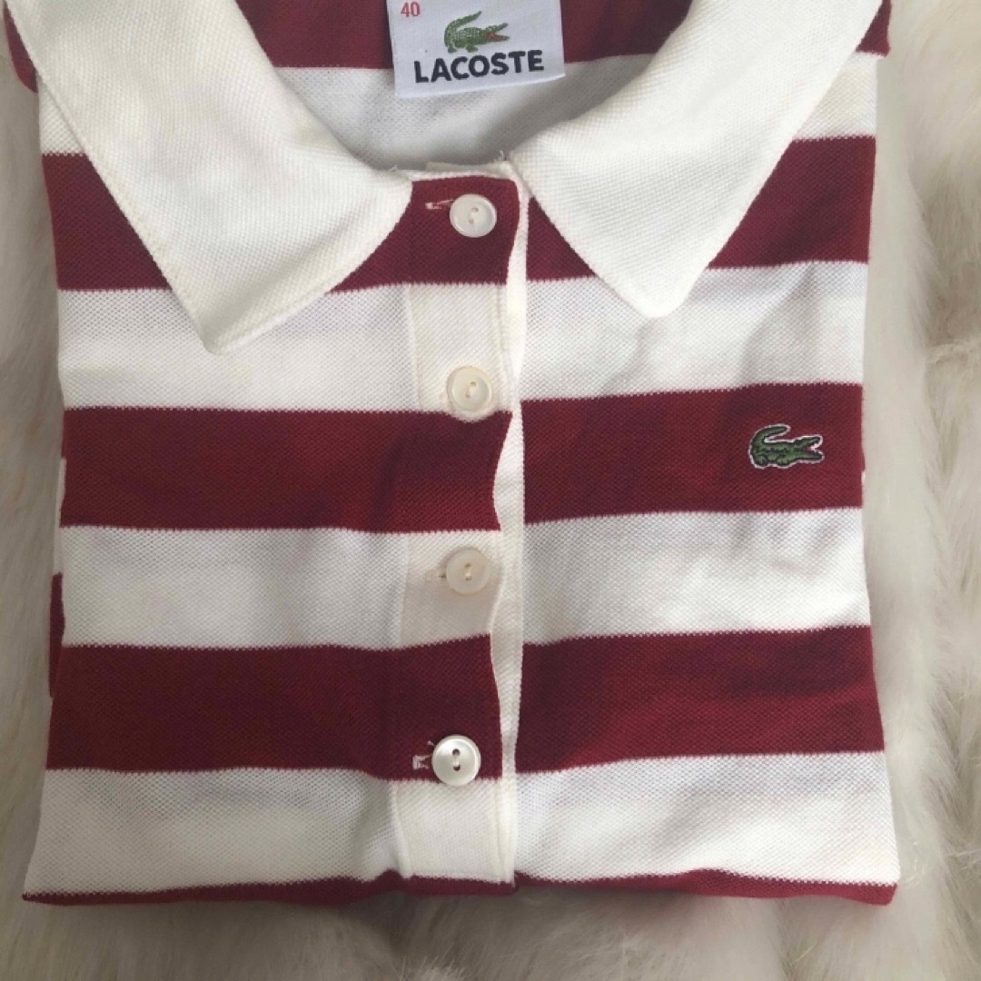 Lochie(ロキエ)のLACOSTE border tops 🍎 レディースのトップス(カットソー(半袖/袖なし))の商品写真