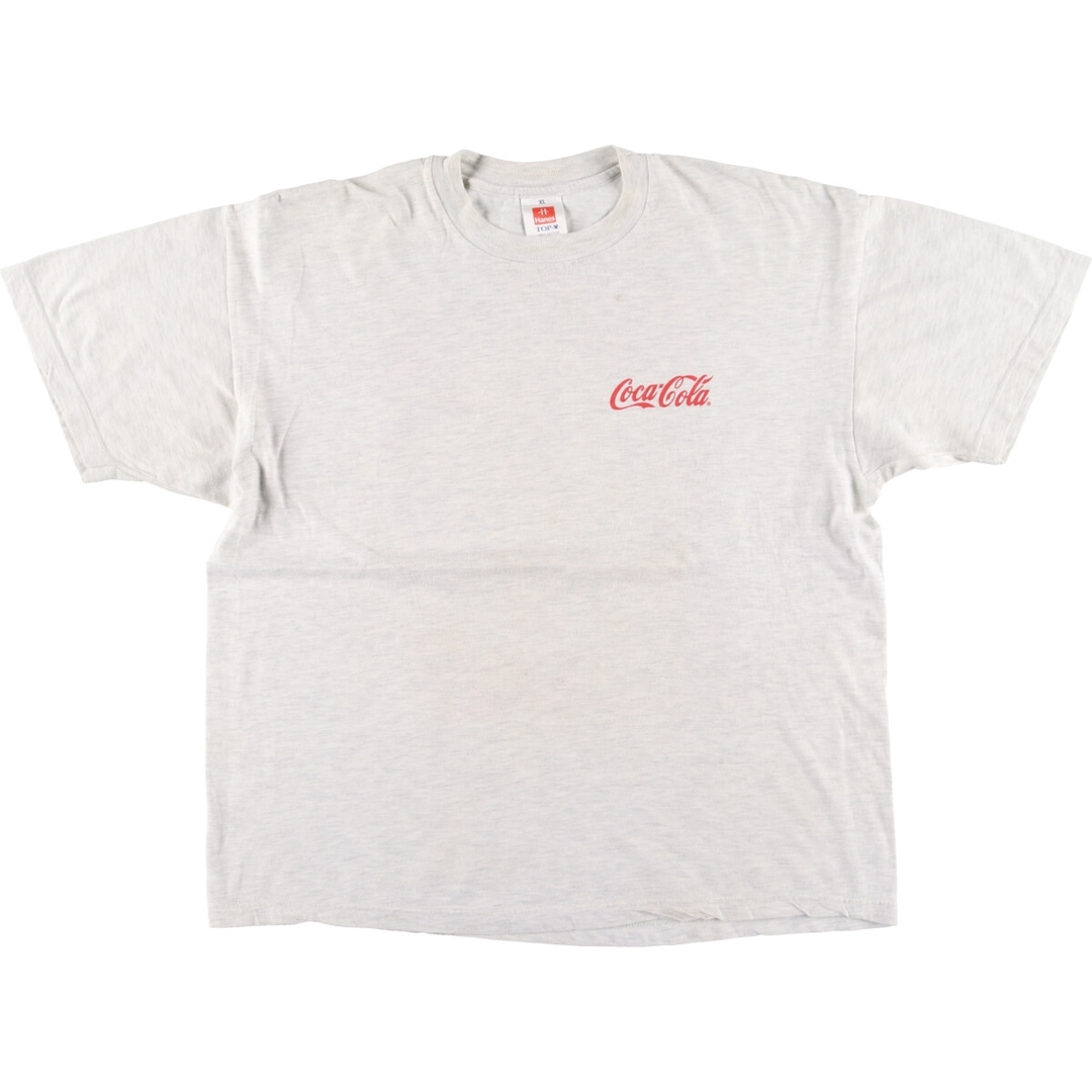 Hanes(ヘインズ)の古着 ヘインズ Hanes COCA-COLA コカコーラ バックプリント アドバタイジングTシャツ メンズXL /eaa435003 メンズのトップス(Tシャツ/カットソー(半袖/袖なし))の商品写真