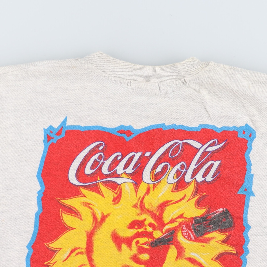 Hanes(ヘインズ)の古着 ヘインズ Hanes COCA-COLA コカコーラ バックプリント アドバタイジングTシャツ メンズXL /eaa435003 メンズのトップス(Tシャツ/カットソー(半袖/袖なし))の商品写真