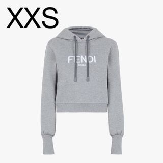 FENDI - FENDIフェンディコットン×レーヨンパーカーXXSレディースグレーFS7516