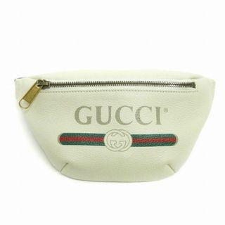 Gucci - グッチ シャリーライン ボディバッグ ウエスト GGマーク レザー アイボリー