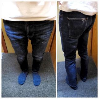 Nudie Jeans Lean Dean Dark Deep Worn