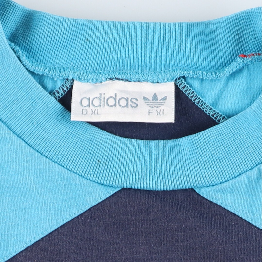 adidas(アディダス)の古着 90年代 アディダス adidas ワンポイントロゴTシャツ メンズXL ヴィンテージ /eaa428194 メンズのトップス(Tシャツ/カットソー(半袖/袖なし))の商品写真