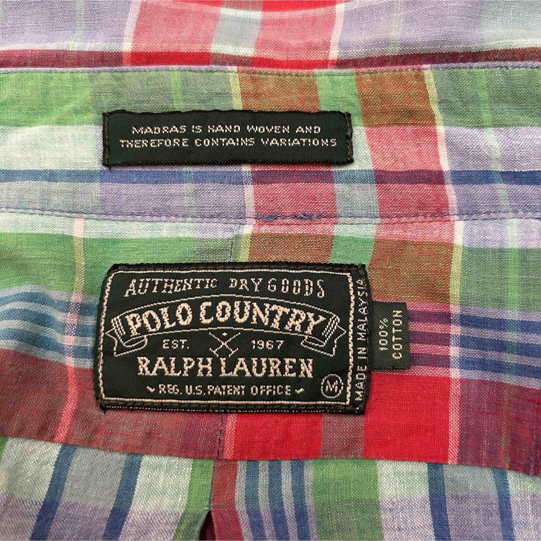 Ralph Lauren(ラルフローレン)の古着 90s Ralph Lauren POLO COUNTRY 長袖BDシャツ メンズのトップス(シャツ)の商品写真
