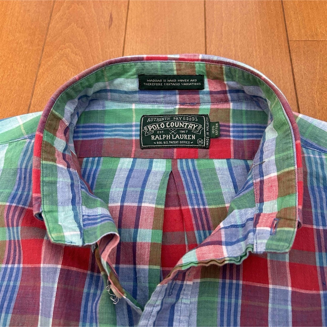 Ralph Lauren(ラルフローレン)の古着 90s Ralph Lauren POLO COUNTRY 長袖BDシャツ メンズのトップス(シャツ)の商品写真