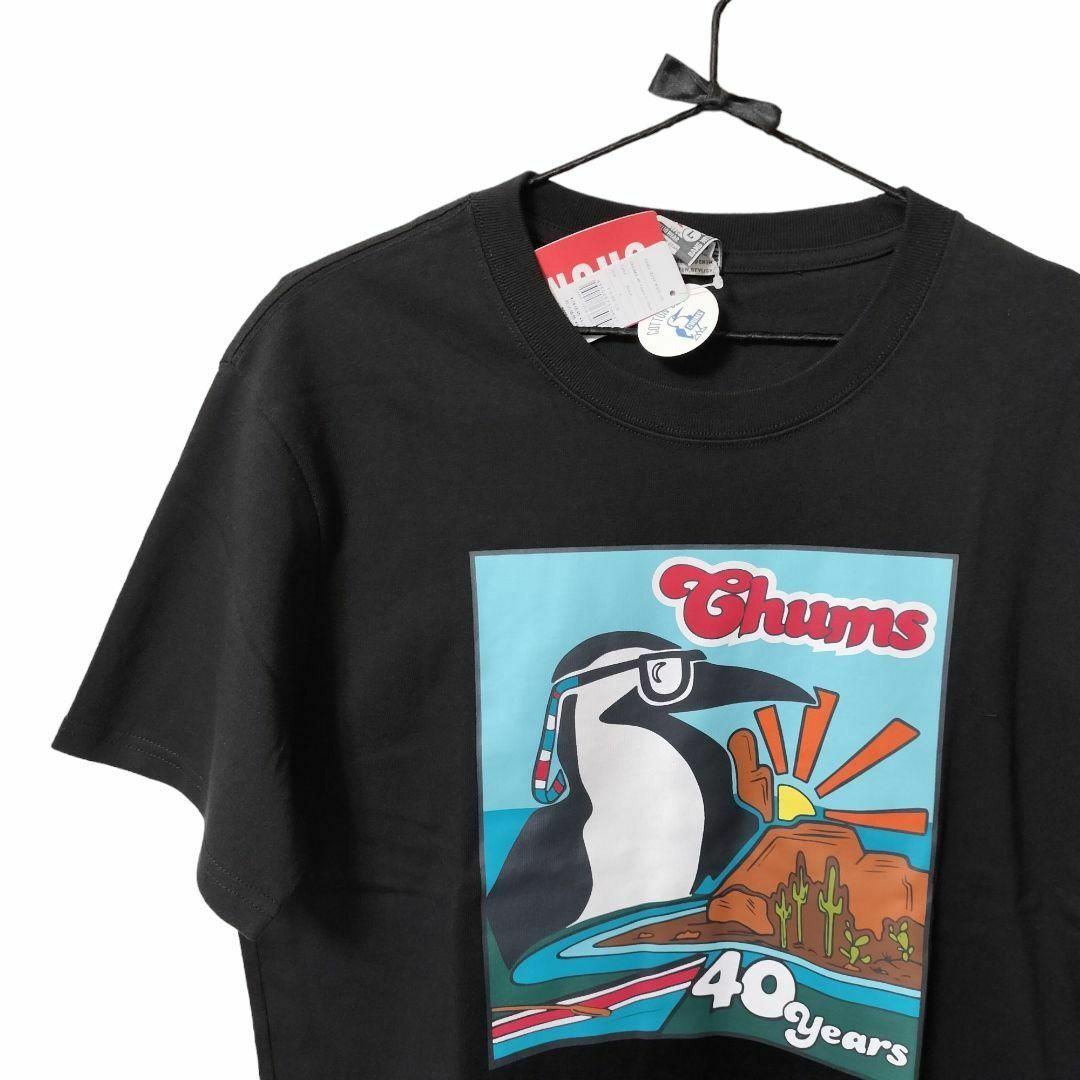 CHUMS(チャムス)の【新品】CHUMS 40 Years T-Shirt Lサイズ 黒 メンズのトップス(Tシャツ/カットソー(半袖/袖なし))の商品写真