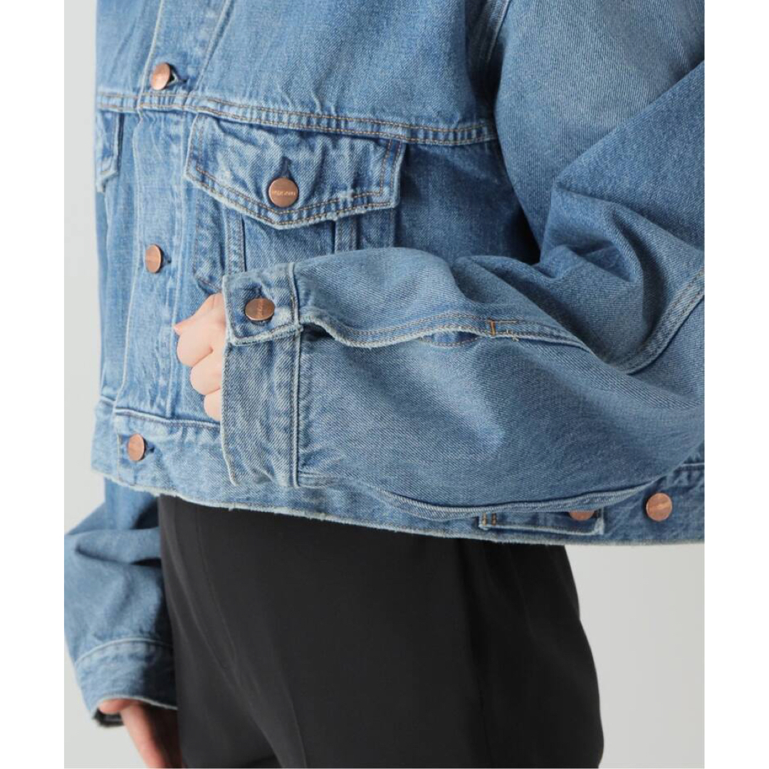 L'Appartement DEUXIEME CLASSE(アパルトモンドゥーズィエムクラス)の【RED CARD/レッド カード】 DENIM JACKET レディースのジャケット/アウター(Gジャン/デニムジャケット)の商品写真