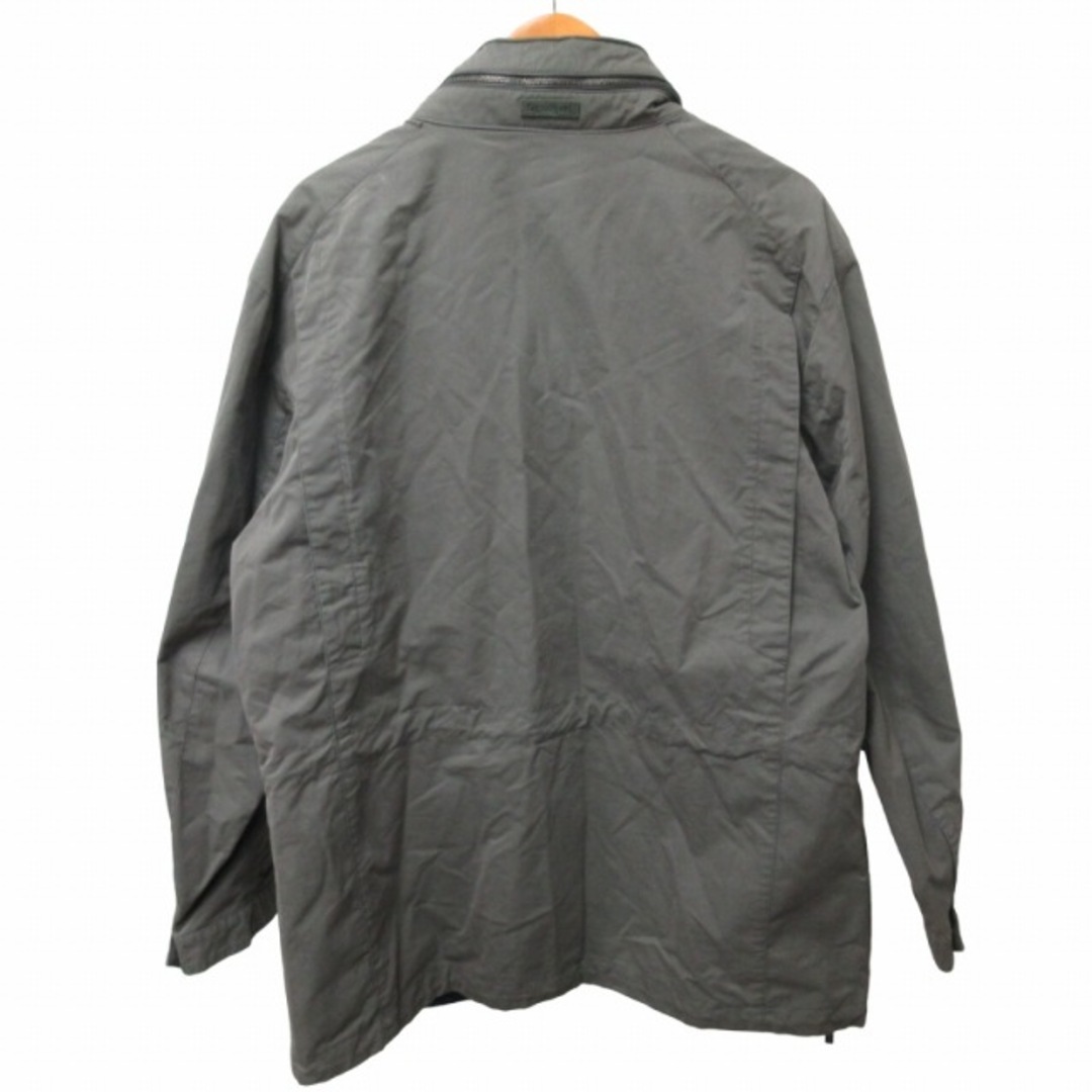 ゼニア スポーツ ステンカラーコート ジャケット グレー XXL ■GY31 メンズのジャケット/アウター(ステンカラーコート)の商品写真