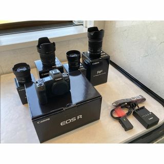 Canon - canon EOS R ボディ　ＲＦレンズ　4本　新同品