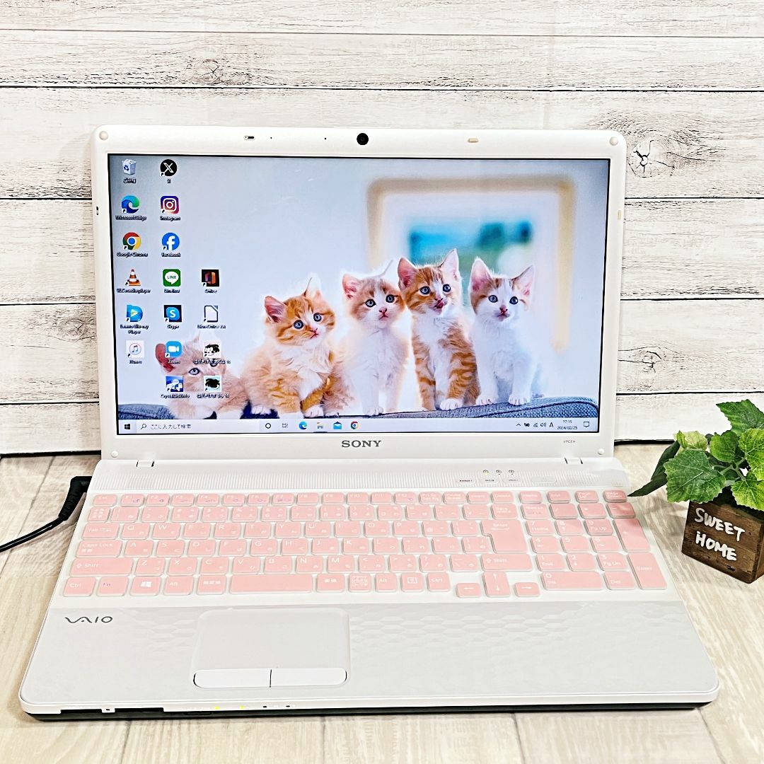 SONY - お洒落なダイヤ柄❤️大容量750GB⭐️カメラ✨SONYのVAIOノートパソコン