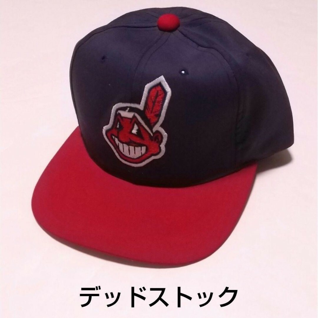 MLB(メジャーリーグベースボール)のデッドストック　90s　MLB   クリーブランドインディアンズ INDIANS メンズの帽子(キャップ)の商品写真