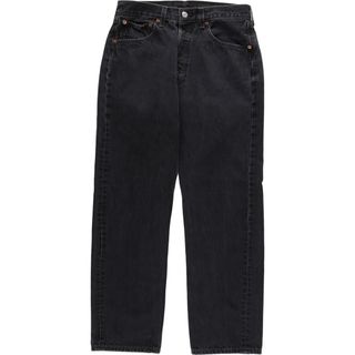 リーバイス(Levi's)の古着 90年代 リーバイス Levi's リーバイス501 ブラックデニム ストレートデニムパンツ USA製 メンズw30 ヴィンテージ /eaa427414(デニム/ジーンズ)