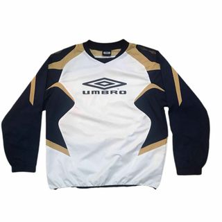 アンブロ(UMBRO)の00s UMBRO ロゴ ゲームシャツ テック y2k  ナイロンプルオーバー(Tシャツ/カットソー(七分/長袖))