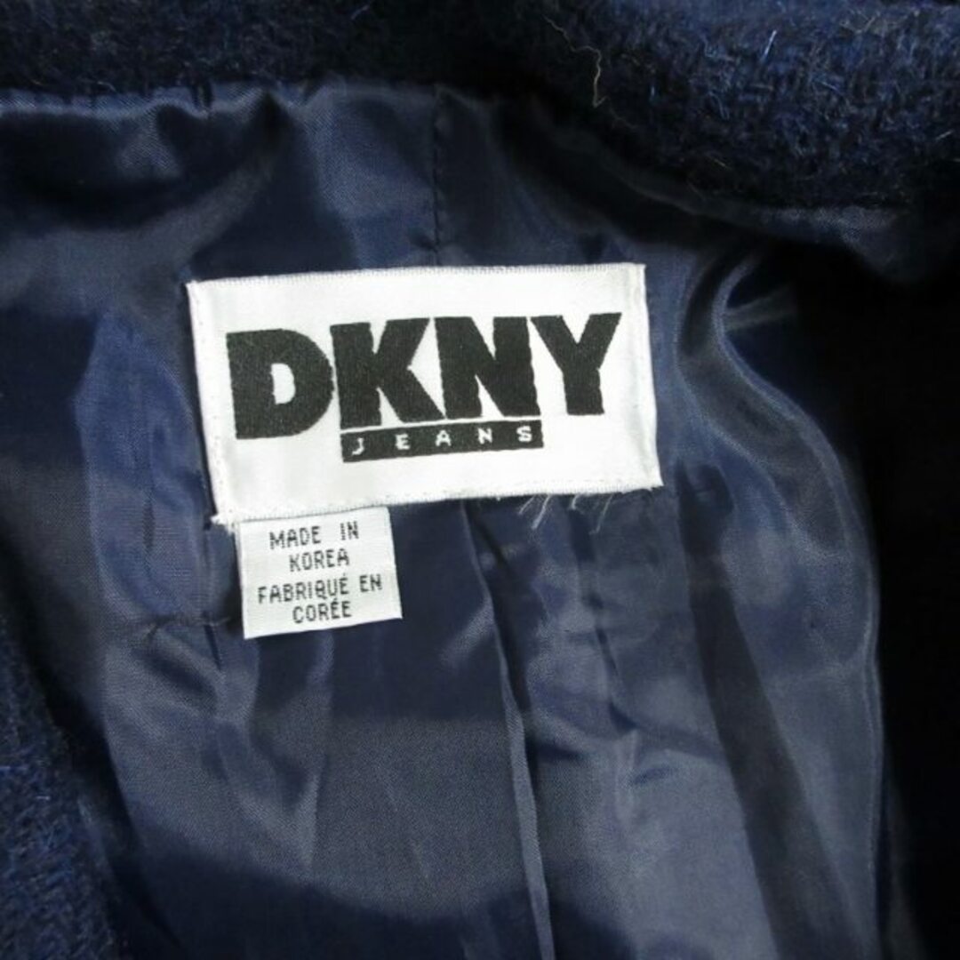 DKNY(ダナキャランニューヨーク)のダナキャランニューヨーク テーラードジャケット ブレザー 紺 S-M ■GY31 レディースのジャケット/アウター(テーラードジャケット)の商品写真