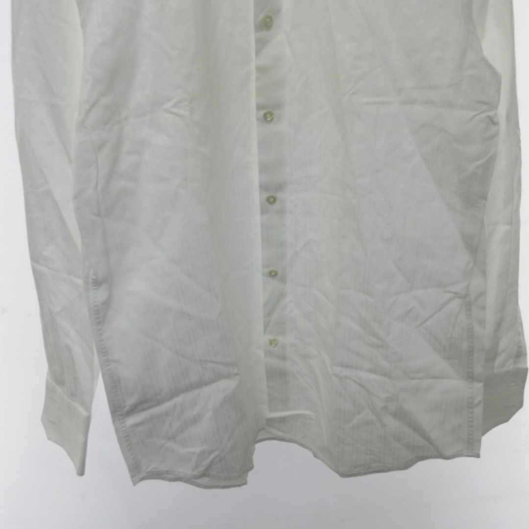 HUGO BOSS(ヒューゴボス)のヒューゴボス シャドーストライプシャツ カジュアル 白 約S-M ■GY31 メンズのトップス(シャツ)の商品写真