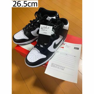 ナイキ(NIKE)のNike Dunk High "Black and White" 26.5cm(スニーカー)