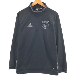 アディダス(adidas)の古着 アディダス adidas ハーフジップスウェットシャツ トレーナー メンズS /eaa411167(スウェット)