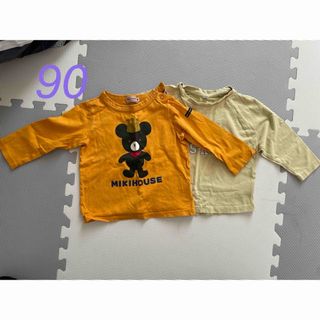 ミキハウス(mikihouse)のロンT2枚セット　90(Tシャツ/カットソー)