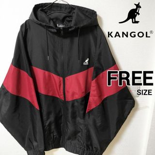 カンゴール(KANGOL)のカンゴール 赤黒 ナイロンジャケット ブルゾン Snow Man 宮舘涼太 男性(ナイロンジャケット)