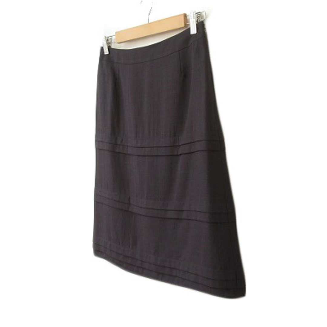 J.PRESS(ジェイプレス)のジェイプレス J.PRESS スカート タック ティアード 11 紺  レディースのスカート(ひざ丈スカート)の商品写真